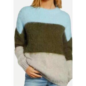 BP Women's Blue Trixie Multi Stripe Sweater, Size XXS, New with Tags